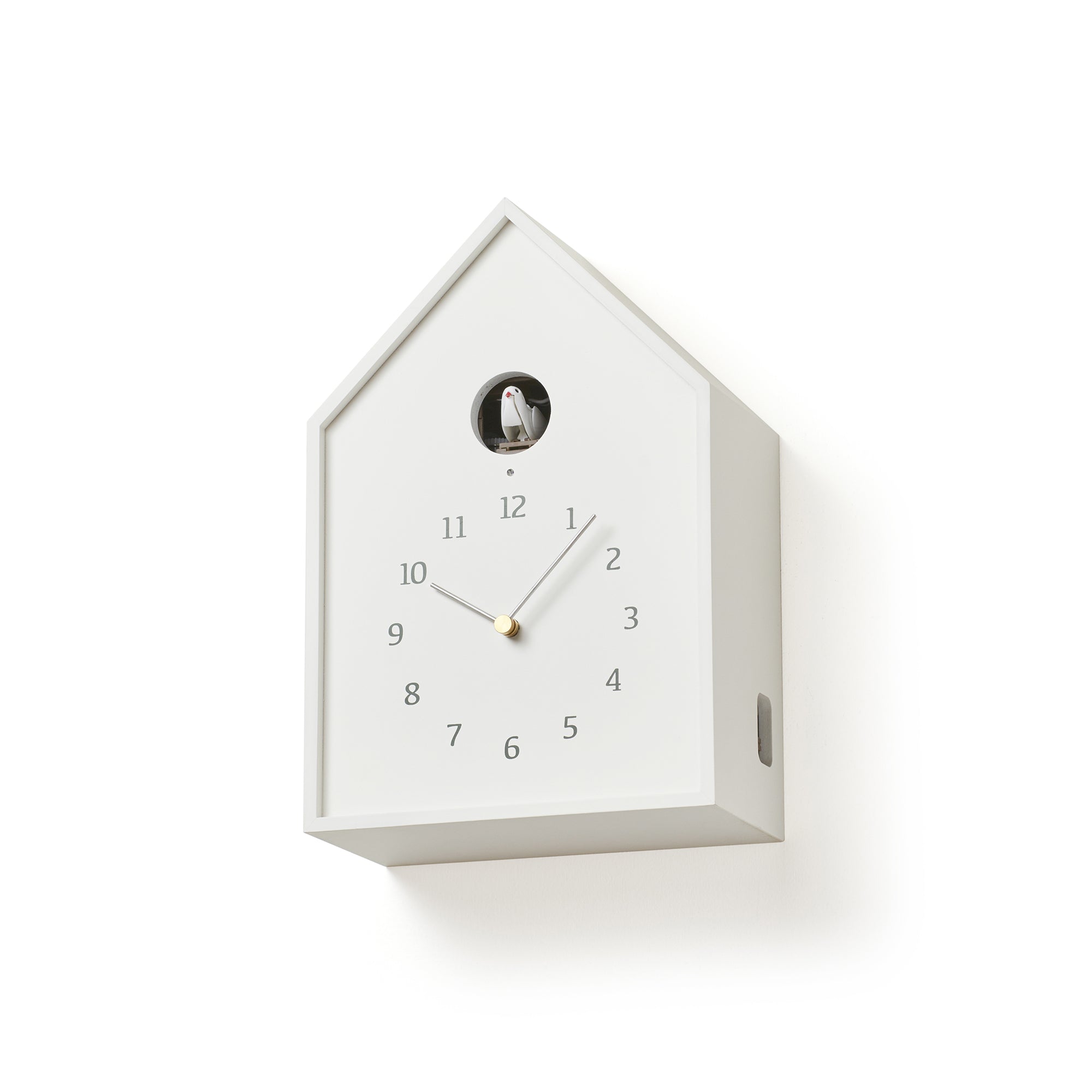 Birdhouse Clock weiß