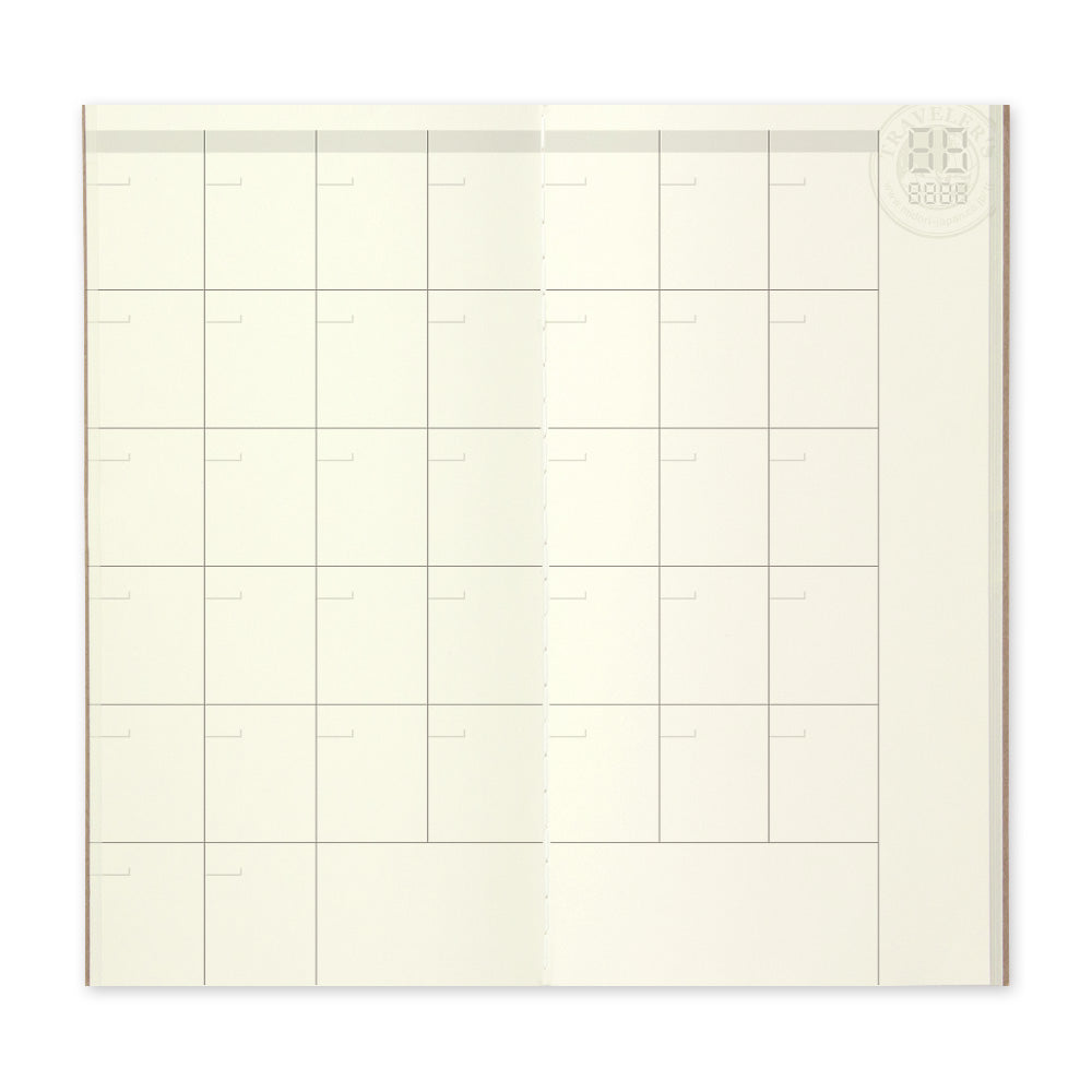 TRAVELER'S notebook Refill Free diary <monthly> 017