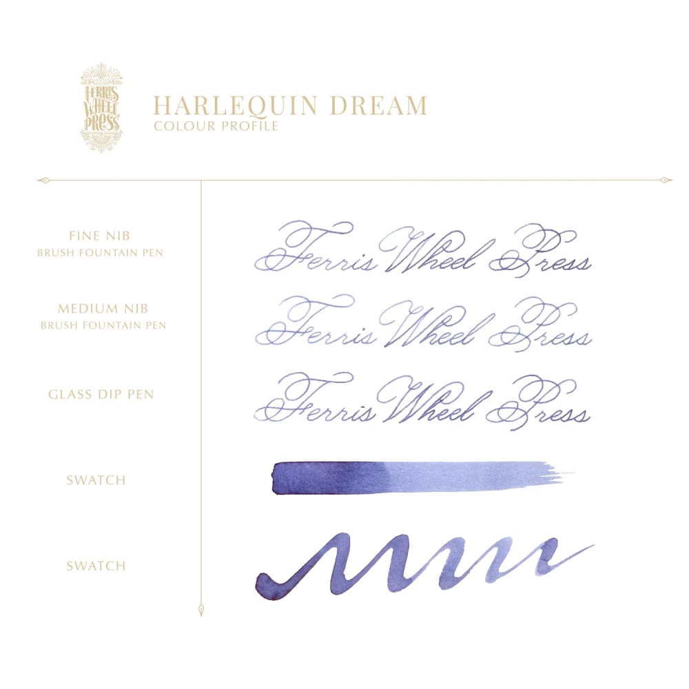 38ml Fountain Pen Ink - Harlequin Dream - Ink