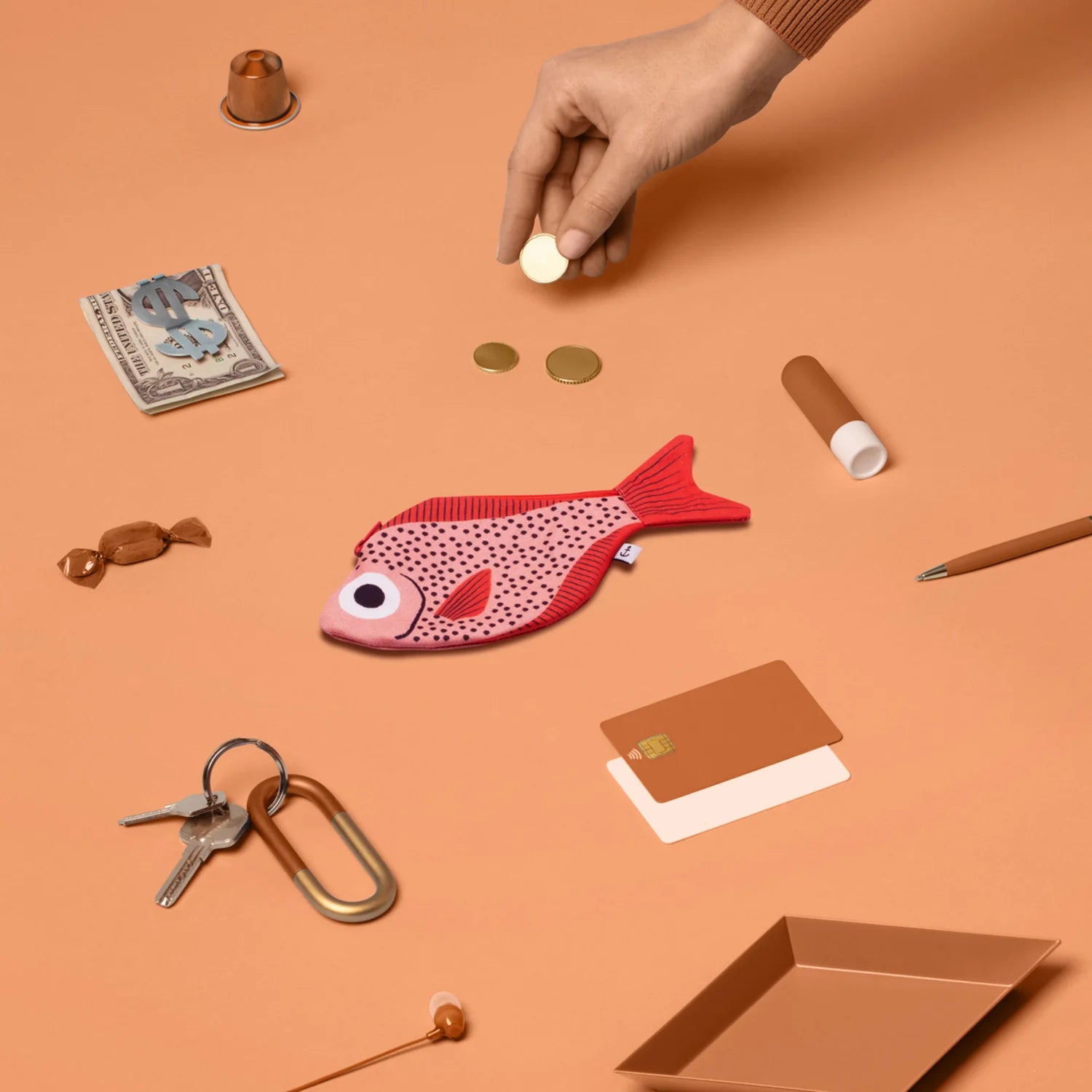 Pleco - Pink (keychain)