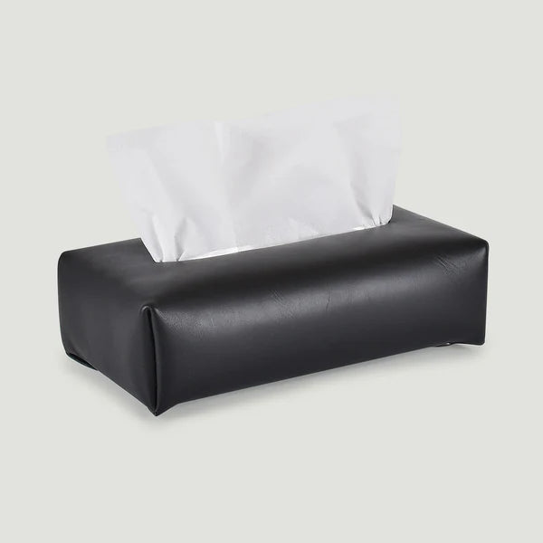 TISSUE COVER (oiled leather) black