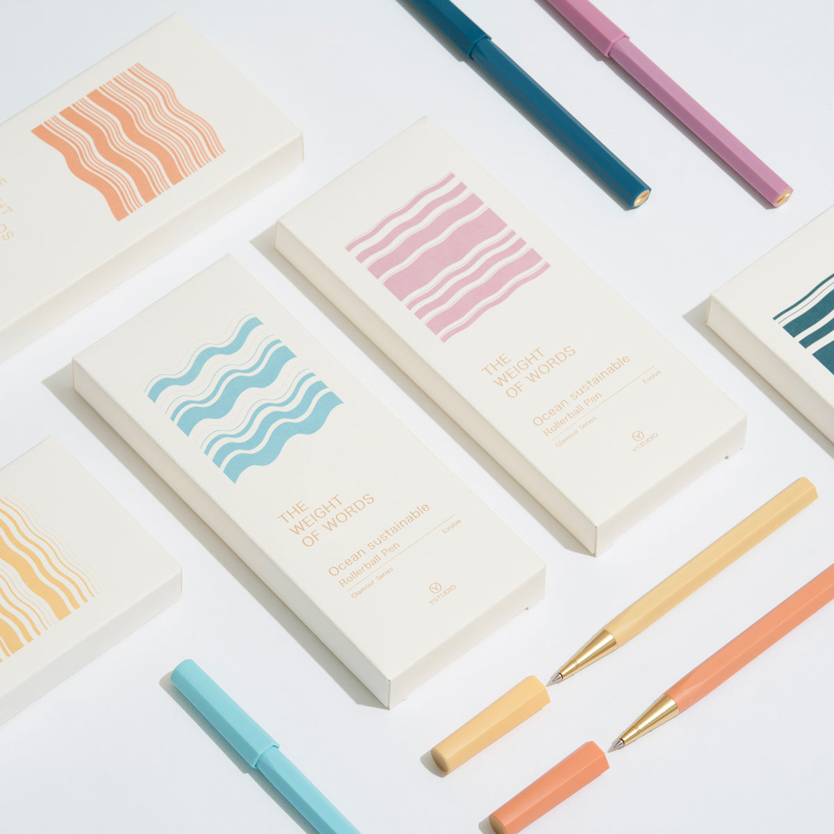 Glamour Evolve - Ocean Sustainable Rollerball Pen (Evening Purple)