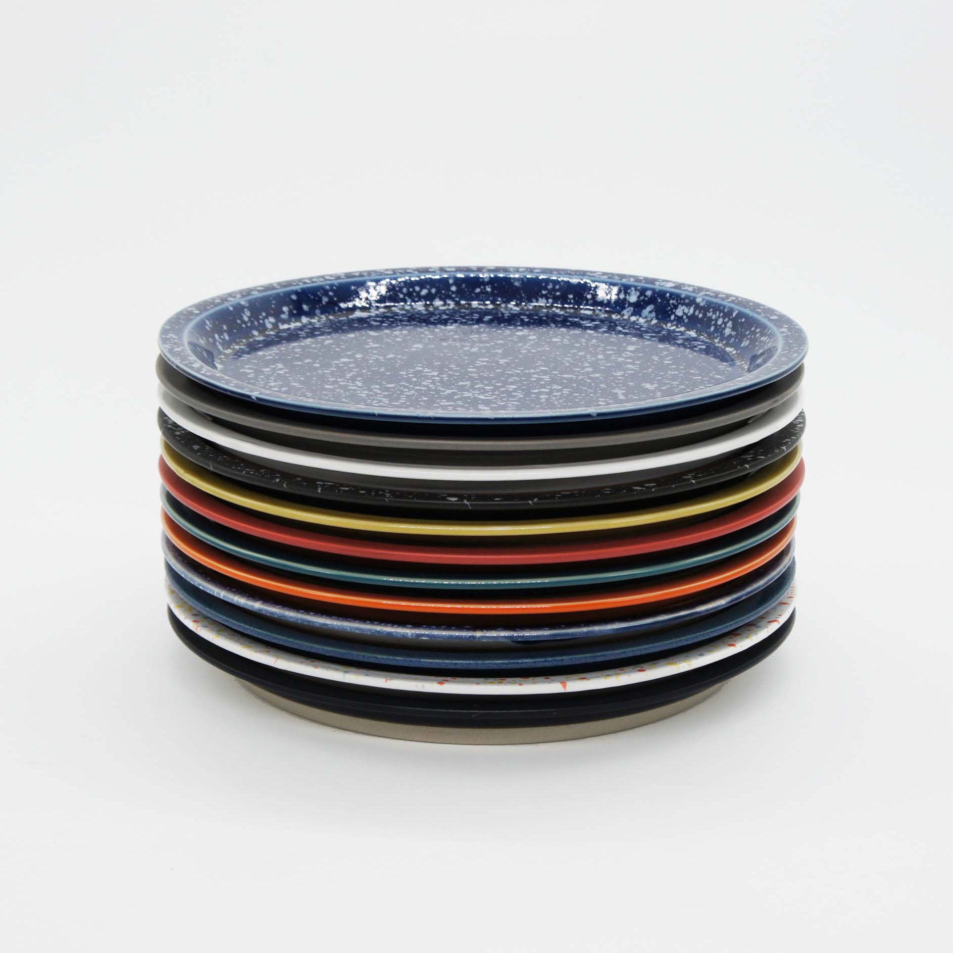 CHIPS PLATE L - white-navy drop