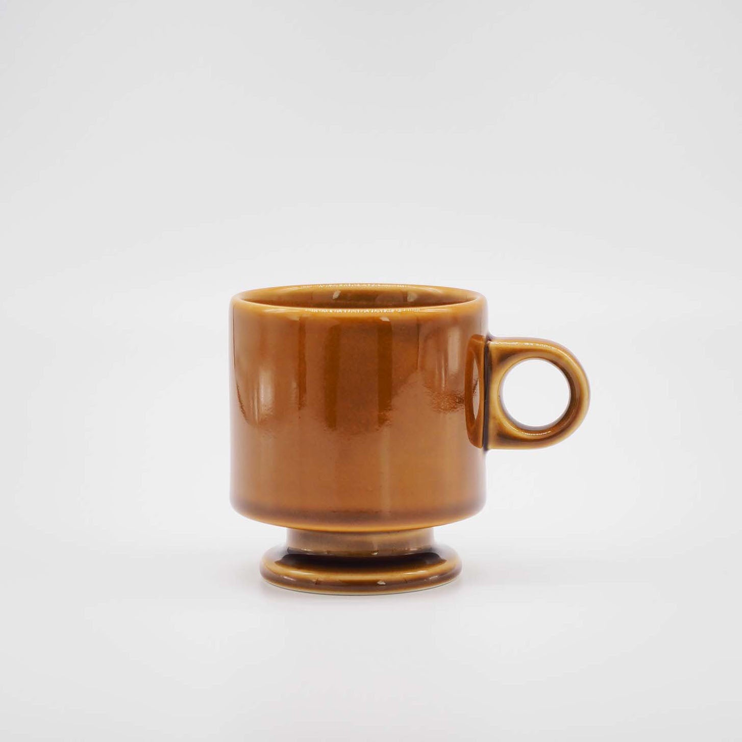 Smith stacking Footed mug - brown