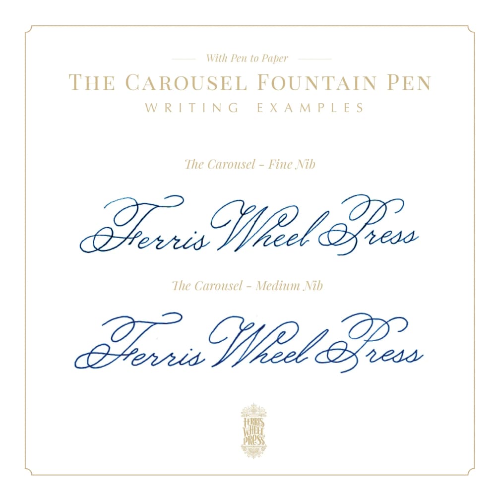 Aluminum Carousel - Book of Botany - Medium - Fountain Pen