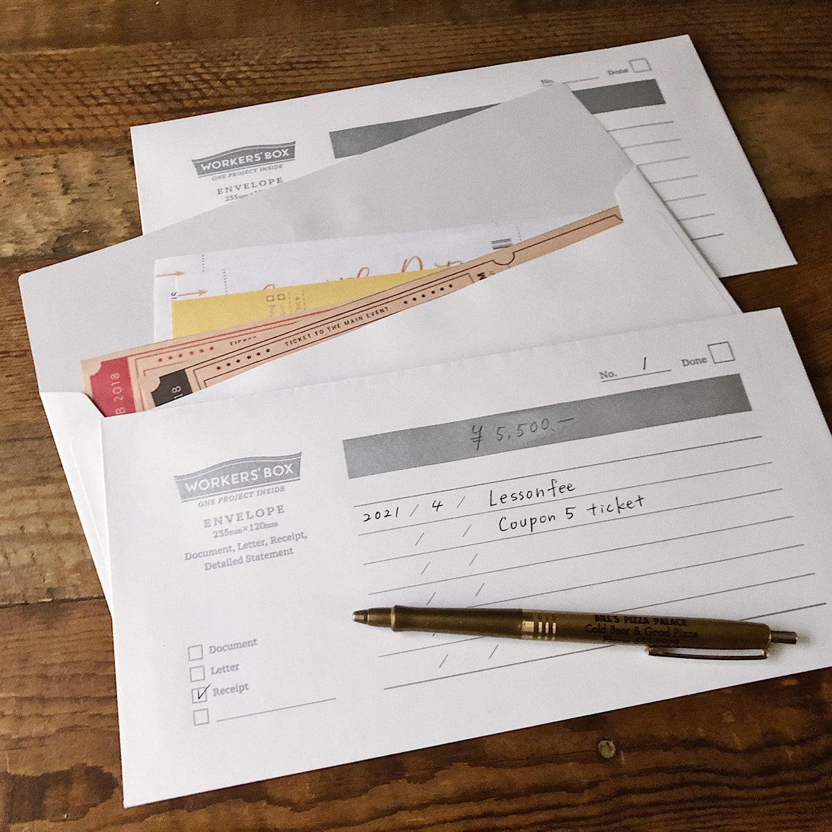 WORKERS'BOX ENVELOPE(5/set)