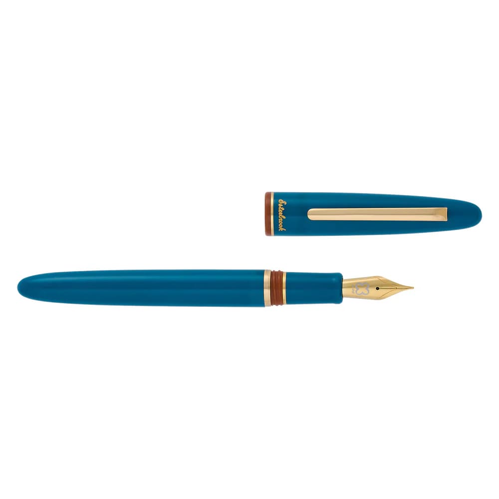 Back to the Lands Estie Fountain Pen / Funky Lake / Gold