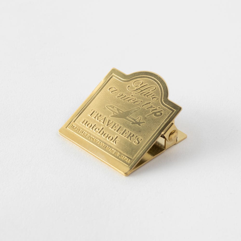 TRAVELER'S notebook Brass Clip Airplane - The Outsiders