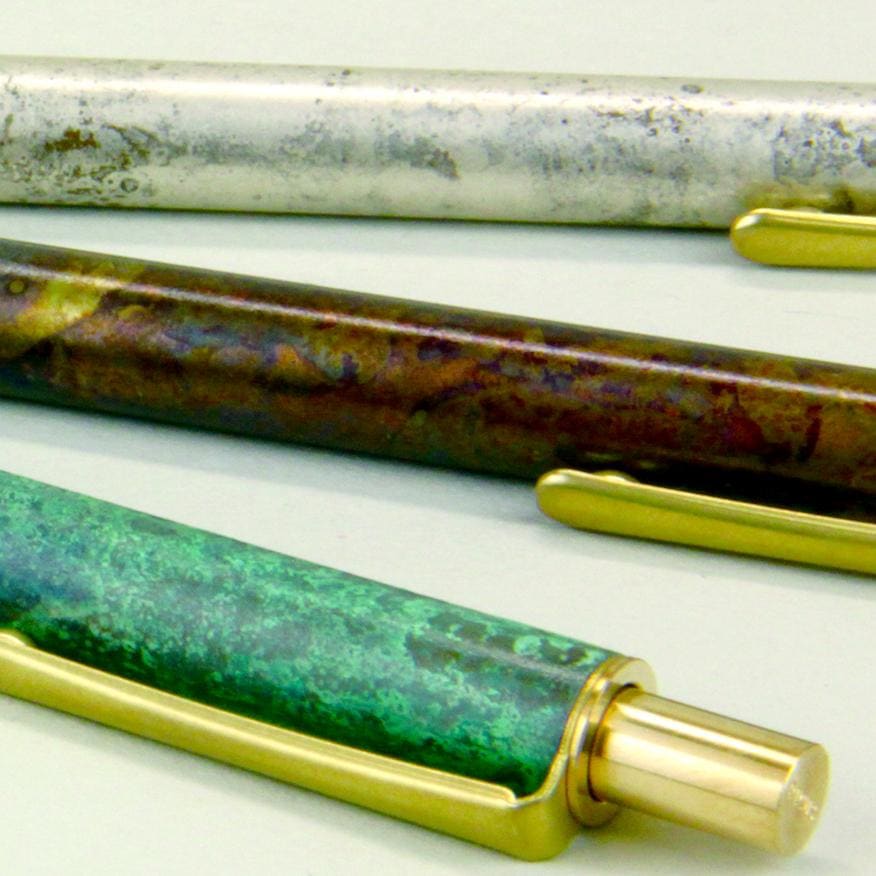 BRASS RETRACTABLE PEN COPPER - Ballpoint Pen