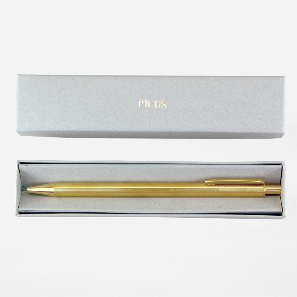 BRASS RETRACTABLE PEN HANMON JYUNGIN - Ballpoint Pen