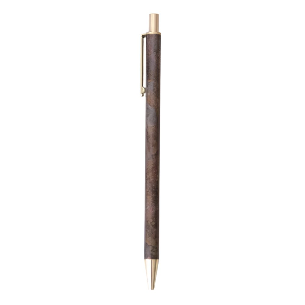 BRASS RETRACTABLE PEN HANMON KUJYAKU - Ballpoint Pen