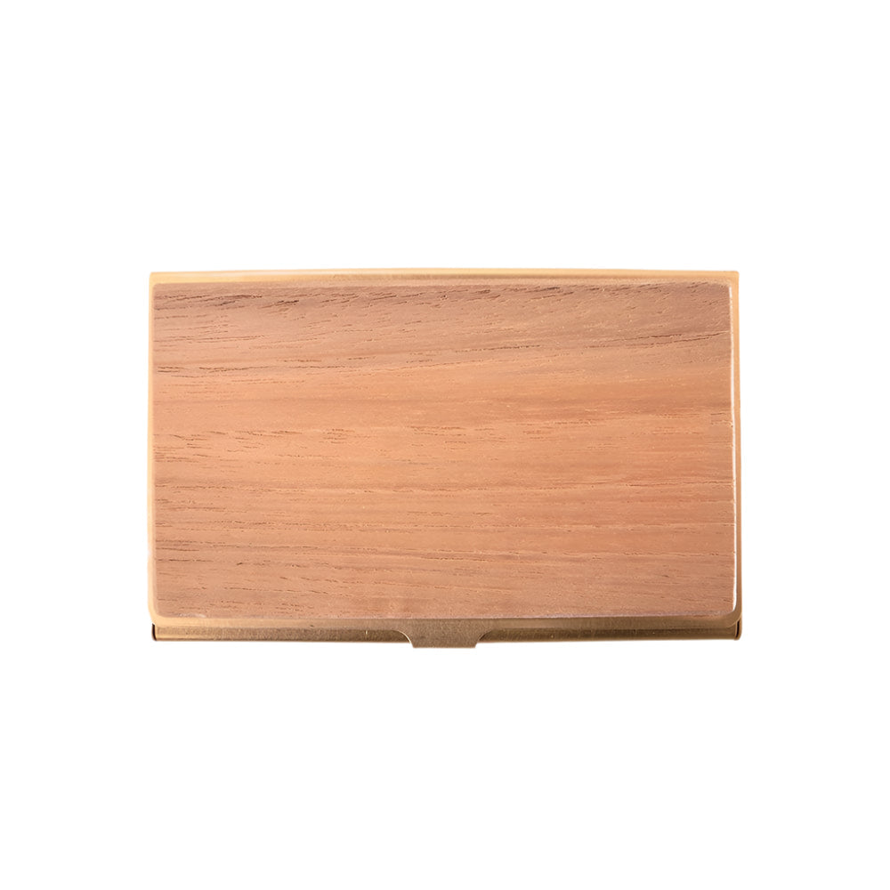 Cardcase - Rusted brass & Teak wood