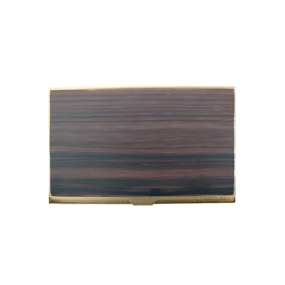 Cardcase - Solid brass & Granadillo wood