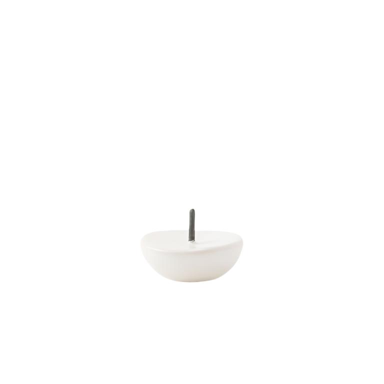 Candle Stand - EN Circle - White - Ceramic