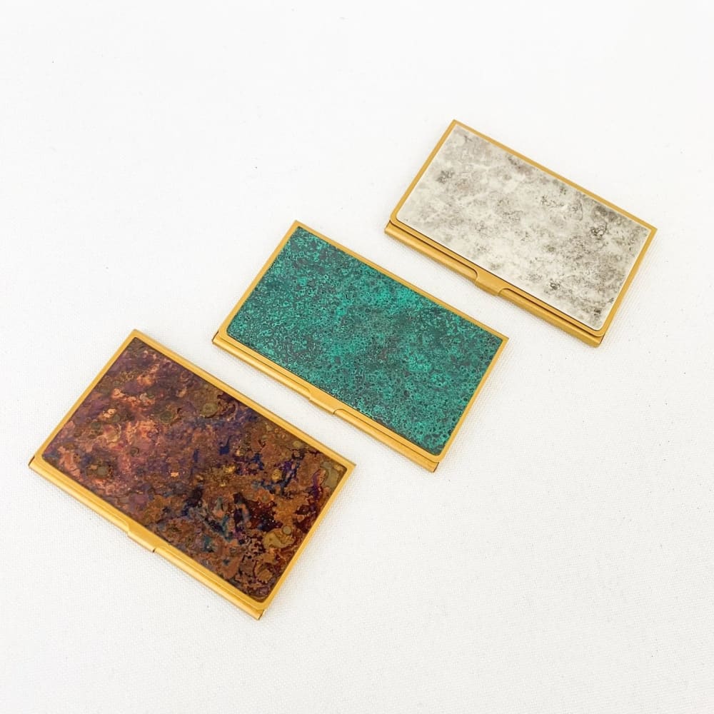 CORROSION BRASS CARD CASE HANMON KUJYAKU - Cardcase
