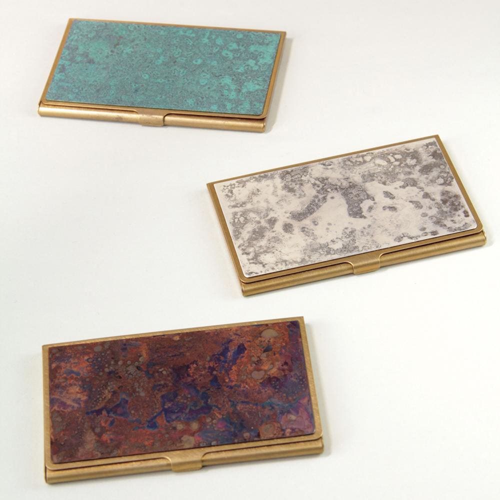 CORROSION BRASS CARD CASE HANMON KUJYAKU - Cardcase