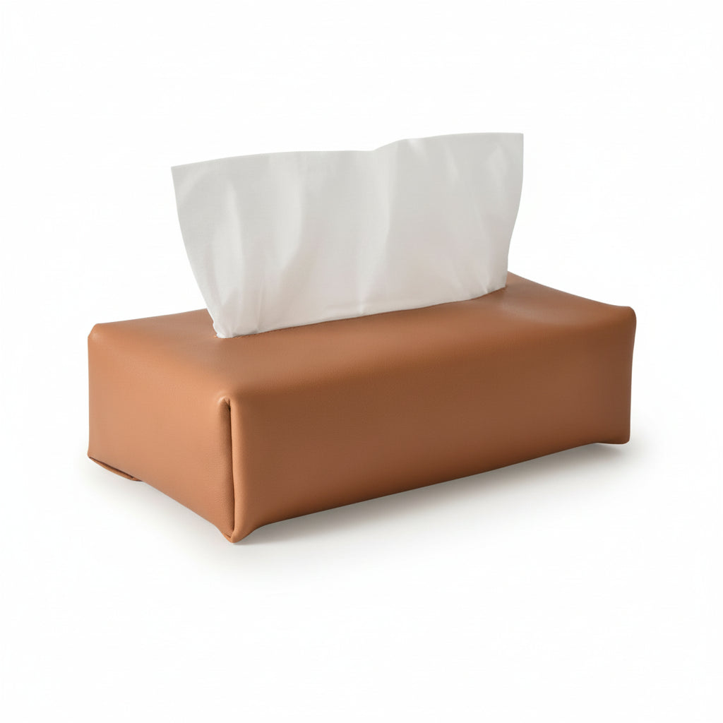TISSUE COVER (oiled leather) brown