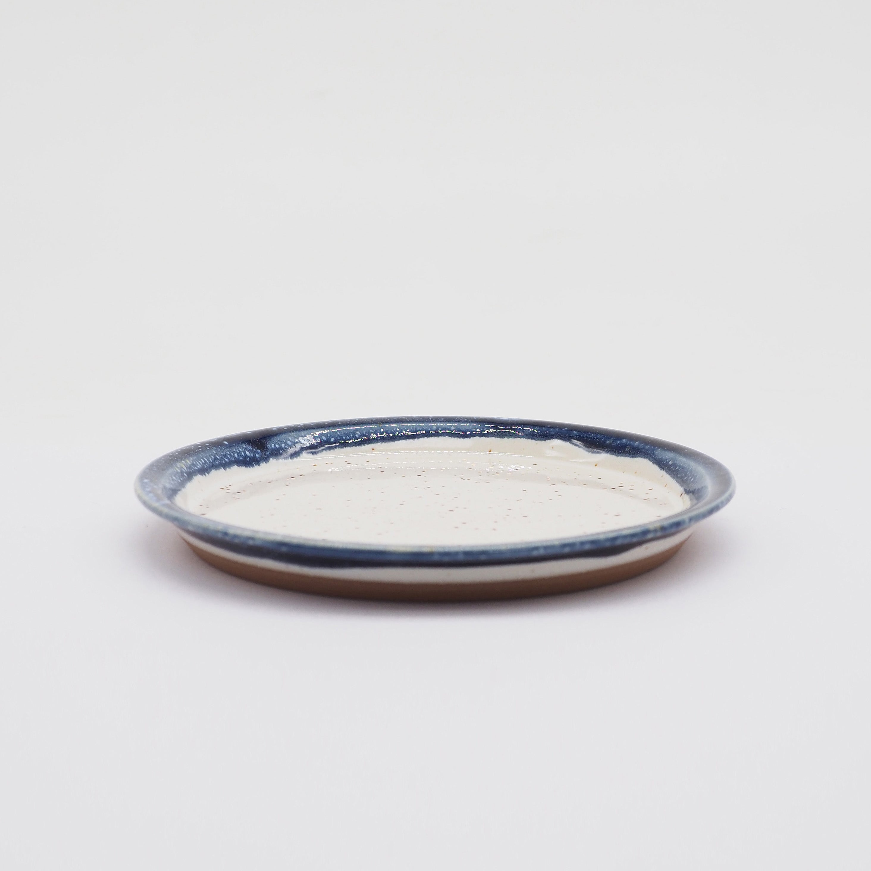 CHIPS PLATE S - white-navy drop