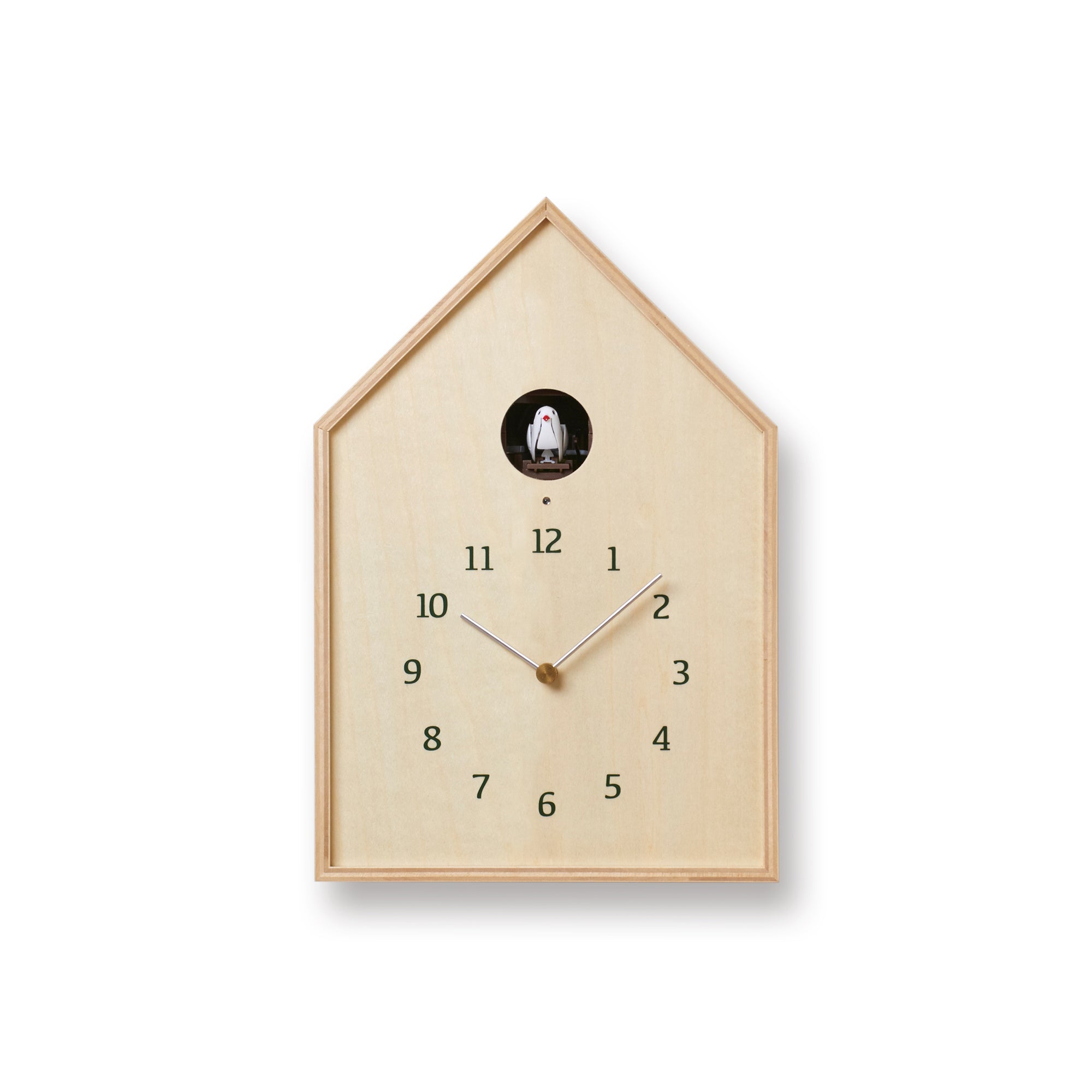 Birdhouse Clock natur