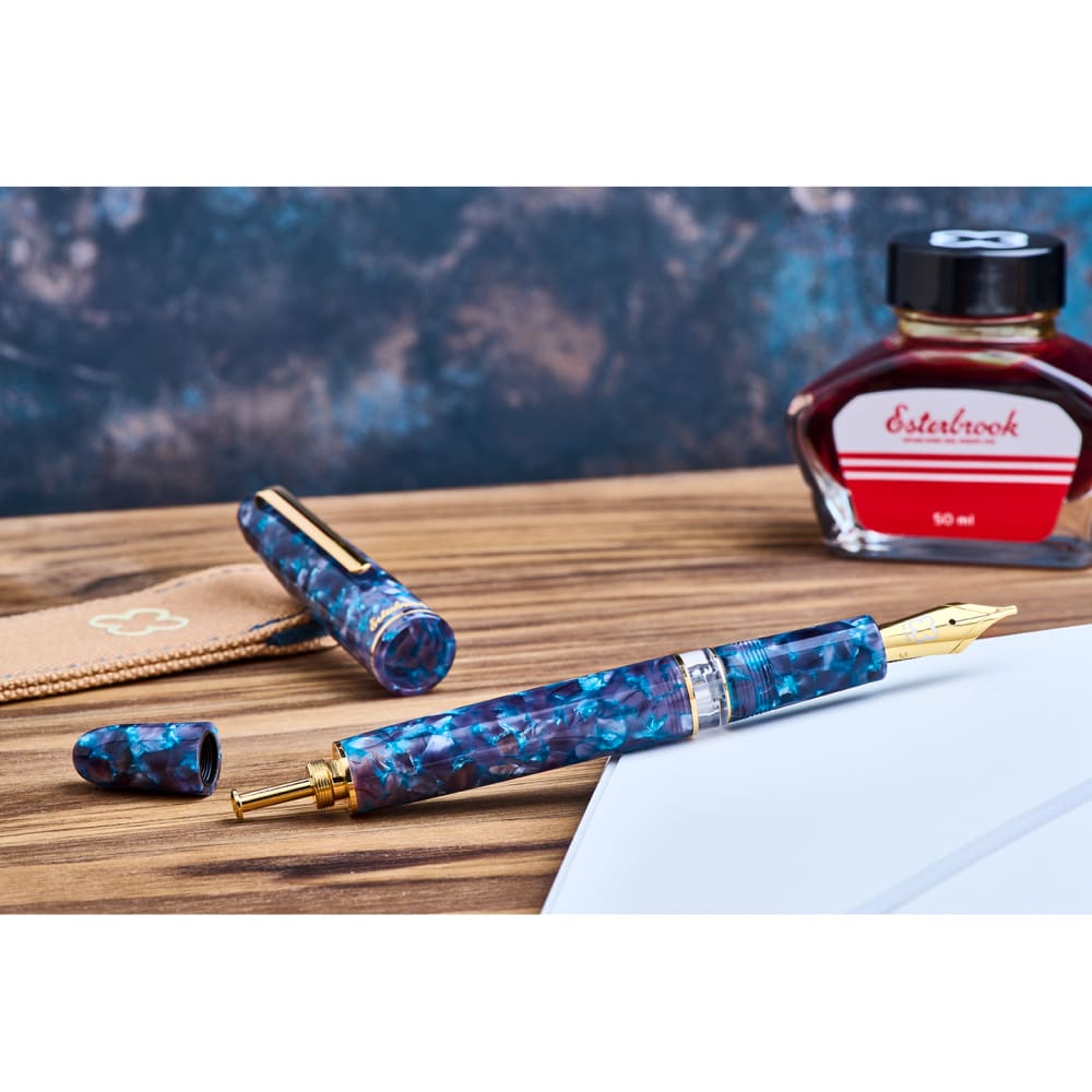 Esterbrook Blue Moon Estie Piston Button Model - F
