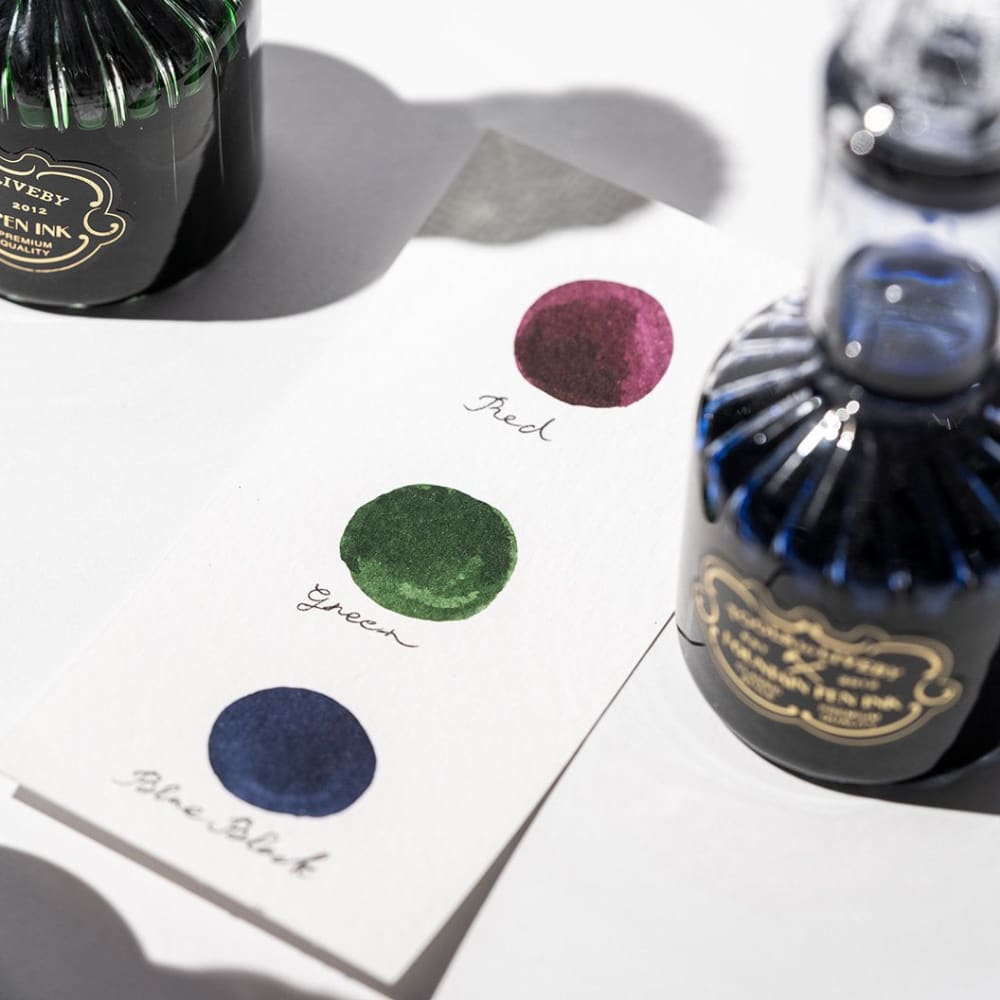 glass bottle ink / red - Ink