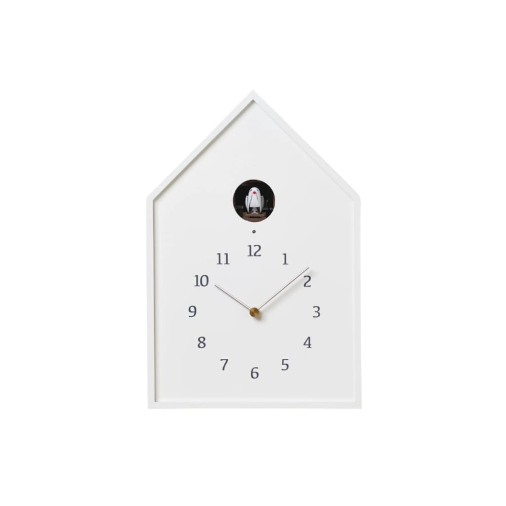 Birdhouse Clock weiß