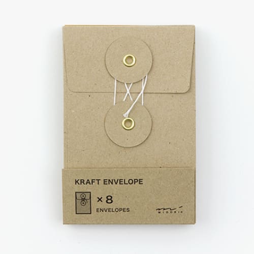 KRAFT ENVELOPE S Vertical with String Brown