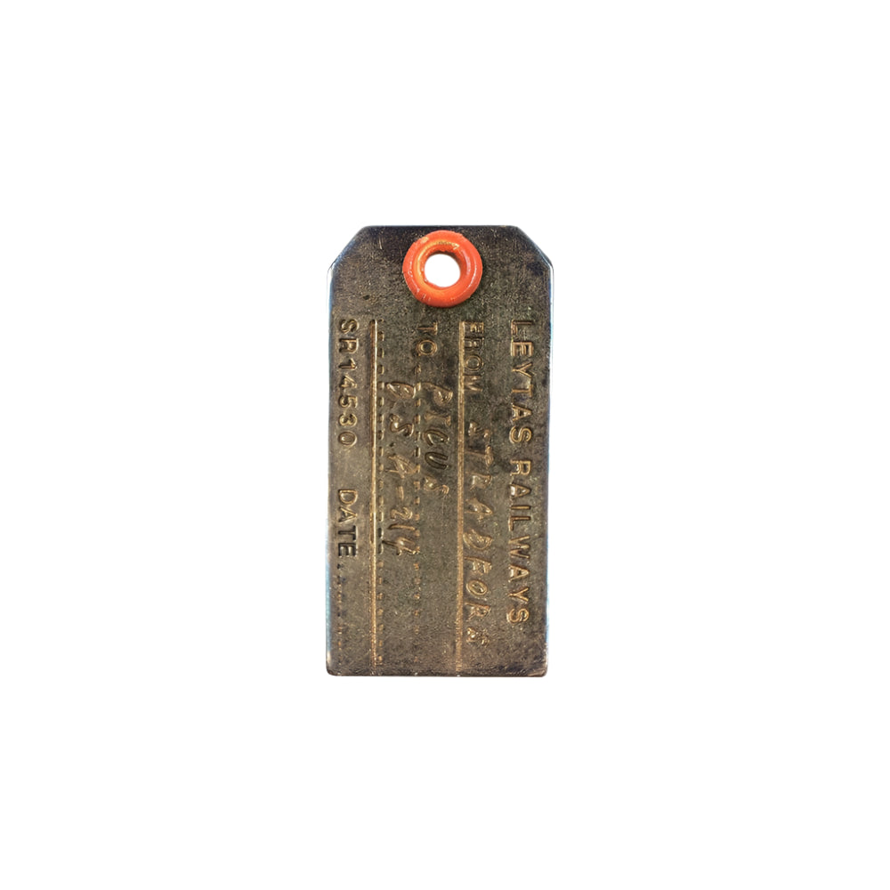 LUGGAGE TAG KEY-HOLDER RUST - Key Tag