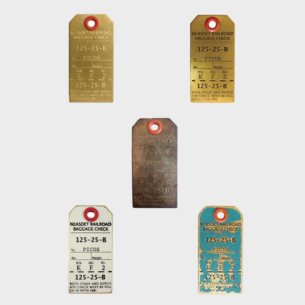 LUGGAGE TAG KEY-HOLDER TEXT BK - Key Tag
