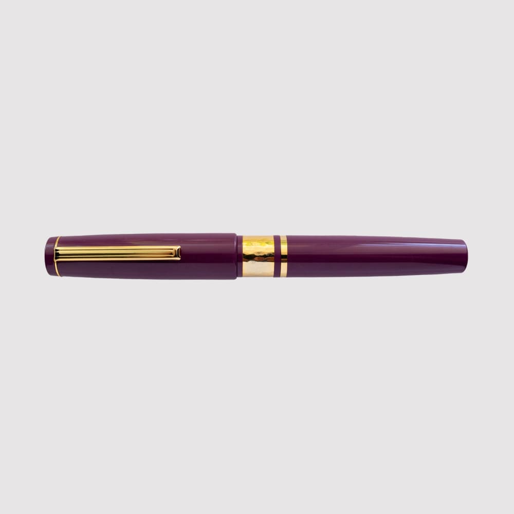 Model J Blackberry Ebonite with Gold trim - Medium