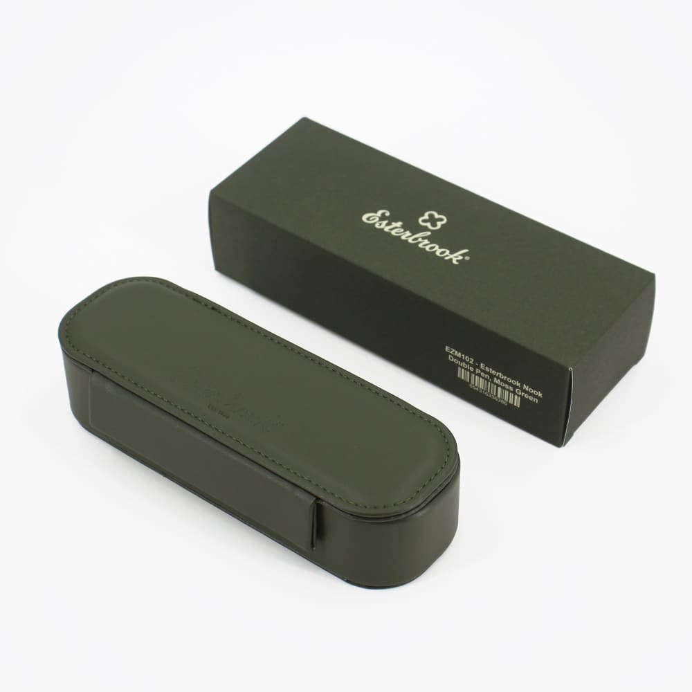 Moss Green Nook - Two Pen Case - Pen Case