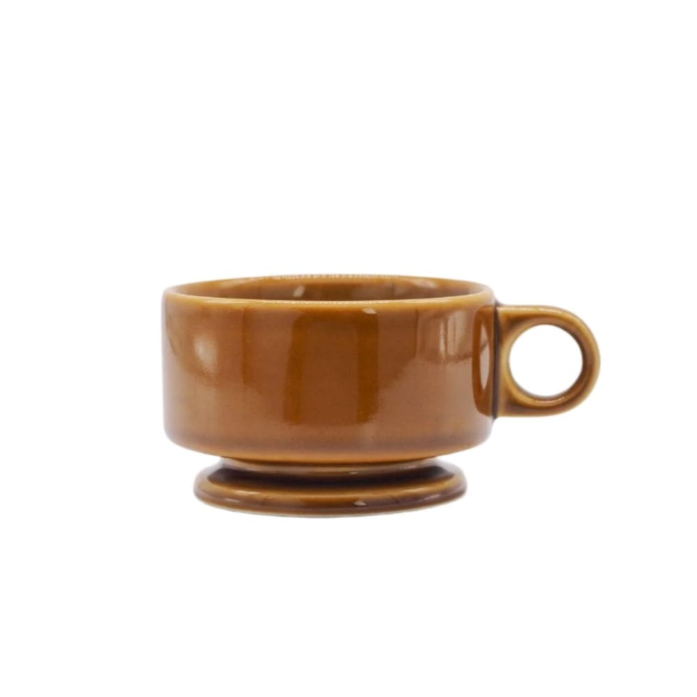 Smith stacking Footed Soup mug - brown