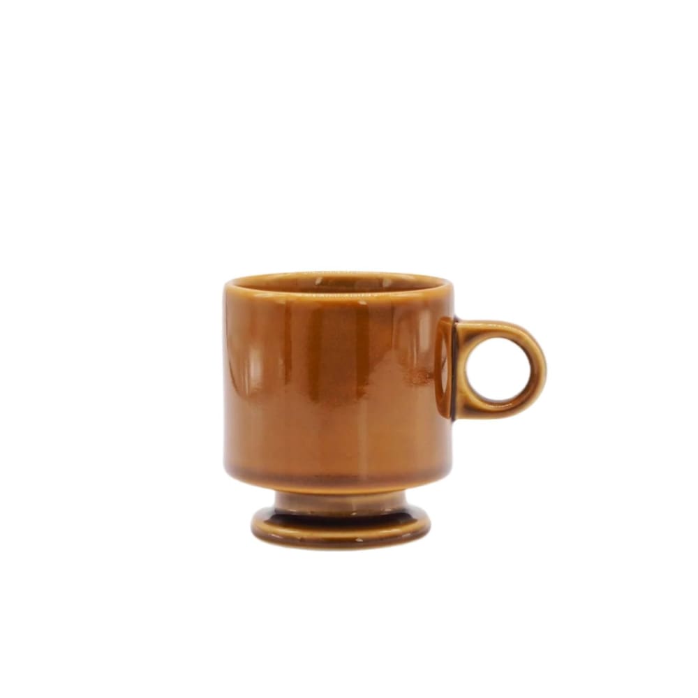 Smith stacking Footed mug - brown