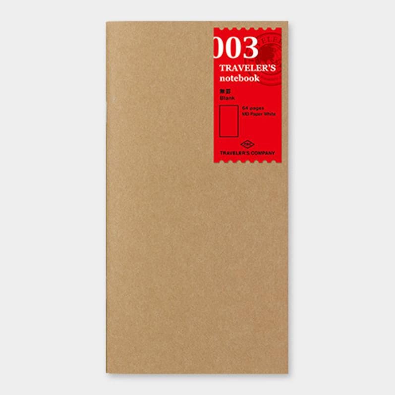 TRAVELER’S notebook Refill Blank notebook 003 - Paper