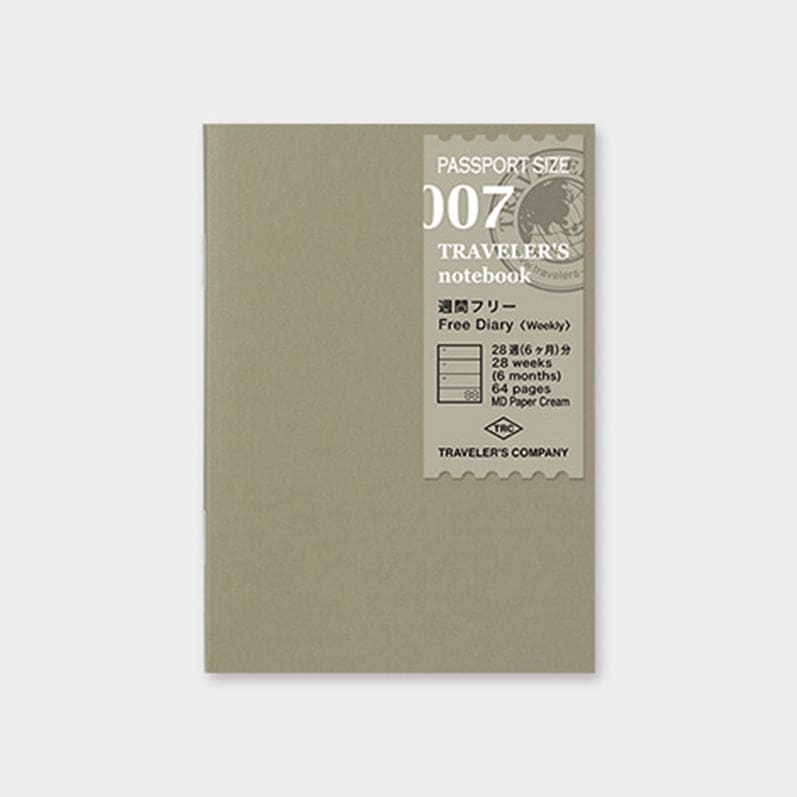 TRAVELER'S notebook Refill <Passport size> Free diary <Weekly> 007 - The Outsiders