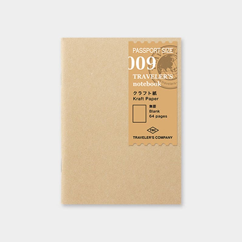 TRAVELER'S notebook Refill <Passport Size> Kraft Paper Notebook 009