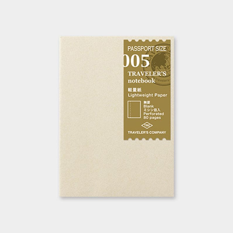 TRAVELER'S notebook Refill <Passport Size> Light Paper 005 - The Outsiders