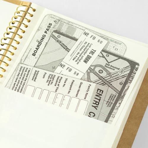 TRC SPIRAL RING NOTEBOOK <A5 Slim> Paper Pocket - The Outsiders