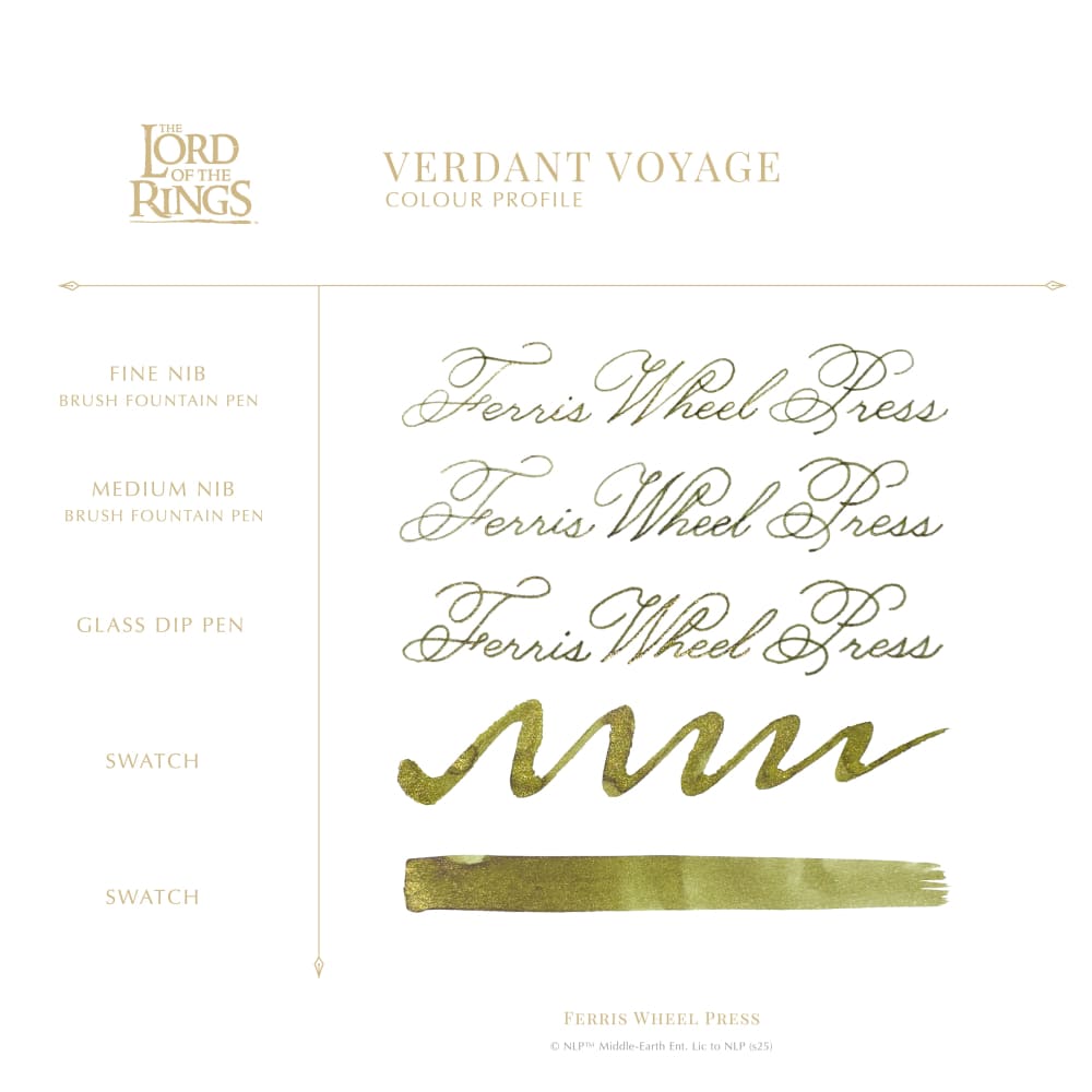 WB Fountain Pen Ink 10mL - Lord of the Rings - LR / Verdant