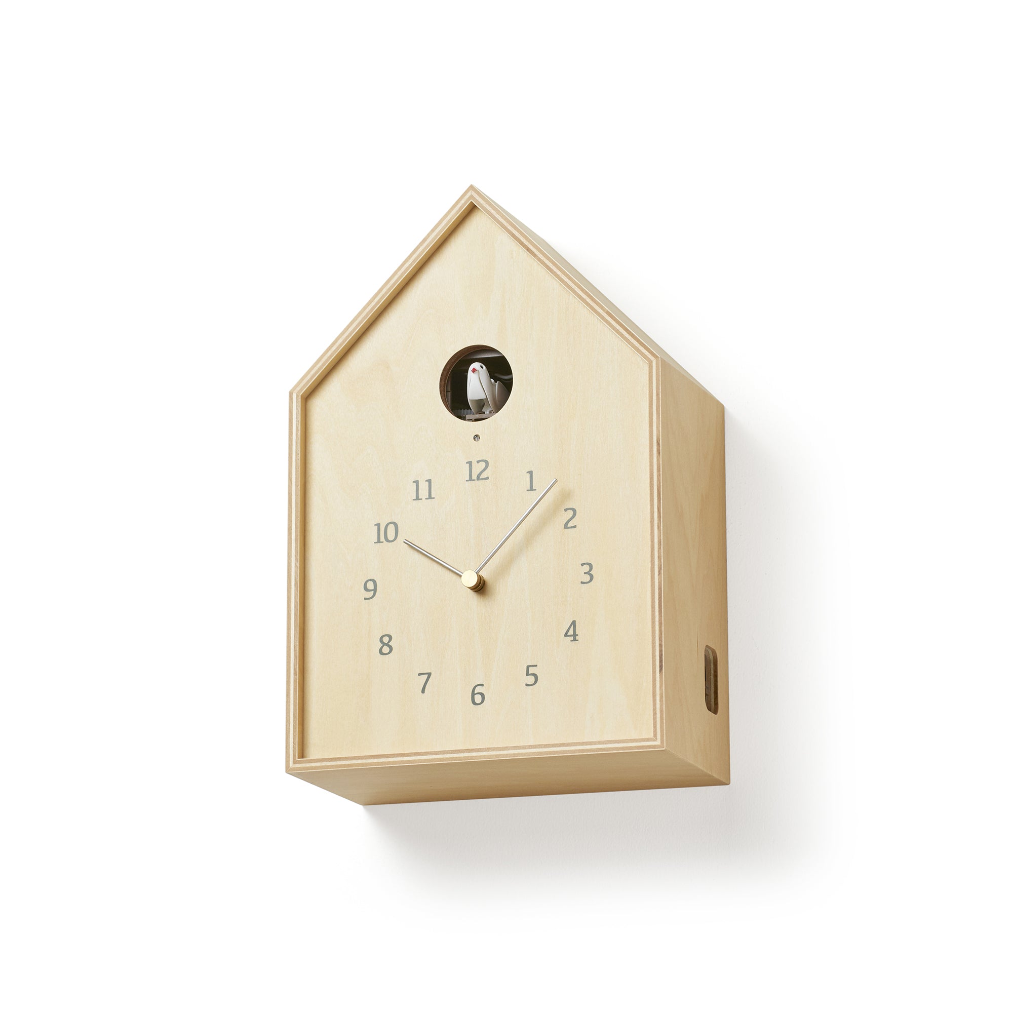 Birdhouse Clock natur