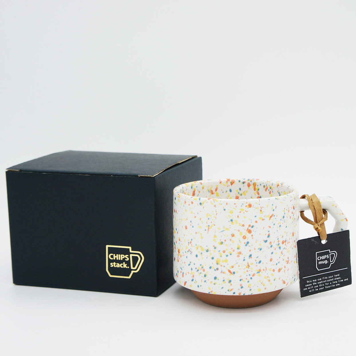 CHIPS stackMUG  - splash white-orange