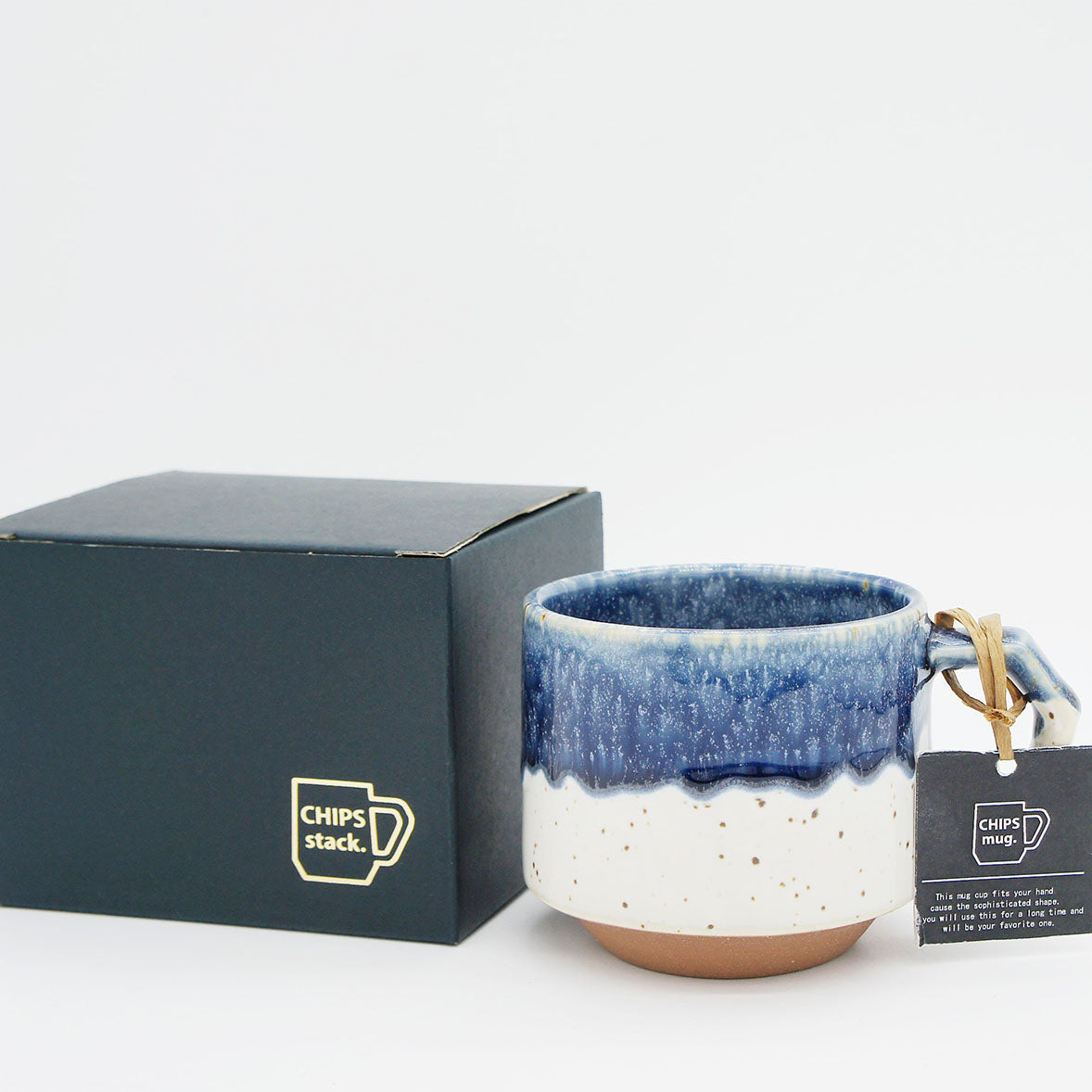 CHIPS stackMUG  - white-navy drop