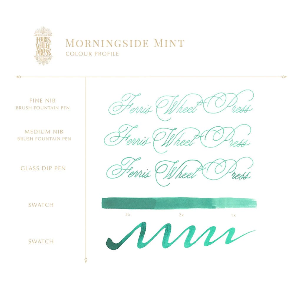 38ml Fountain Pen Ink - Morningside Mint - Ink