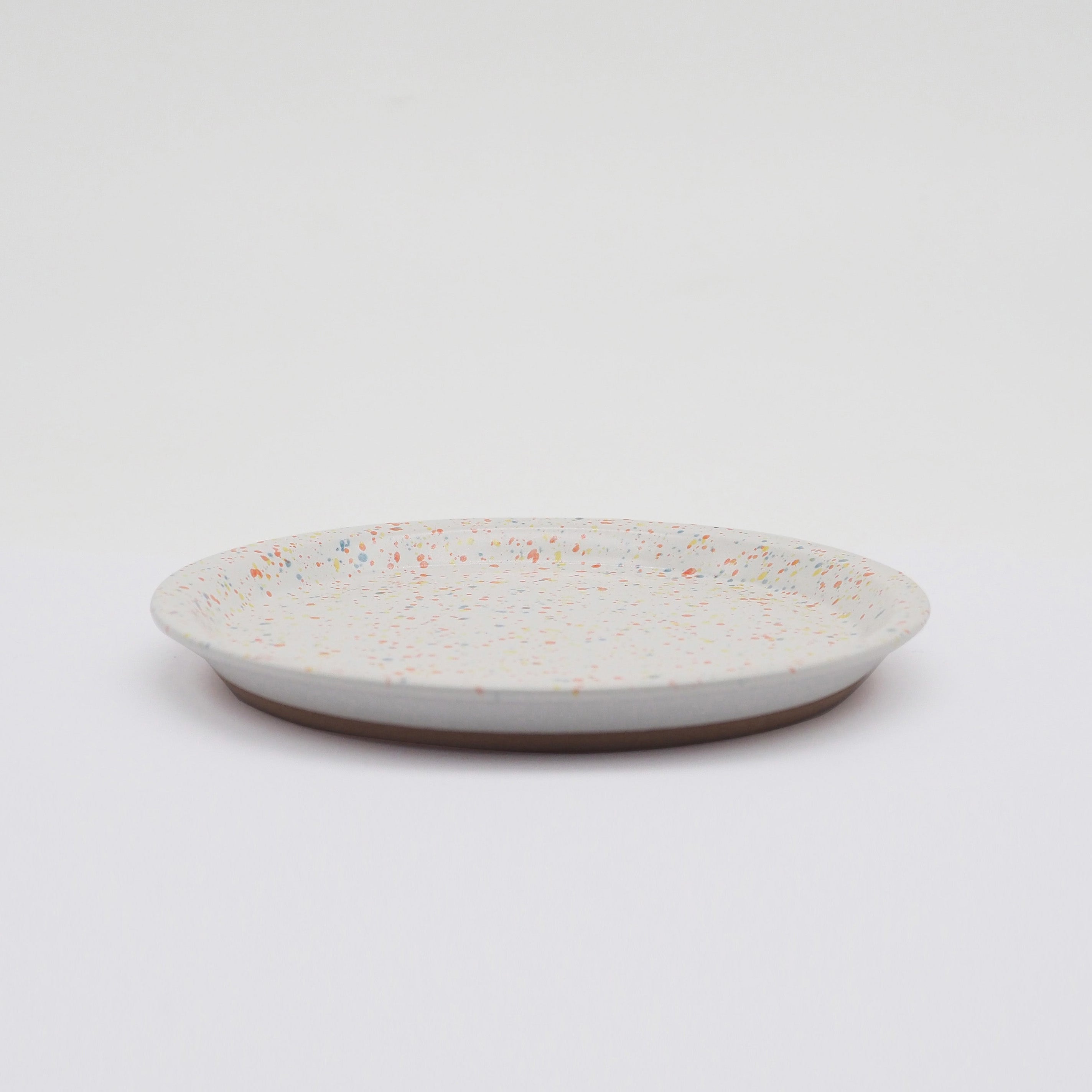 CHIPS PLATE S - splash white-orange