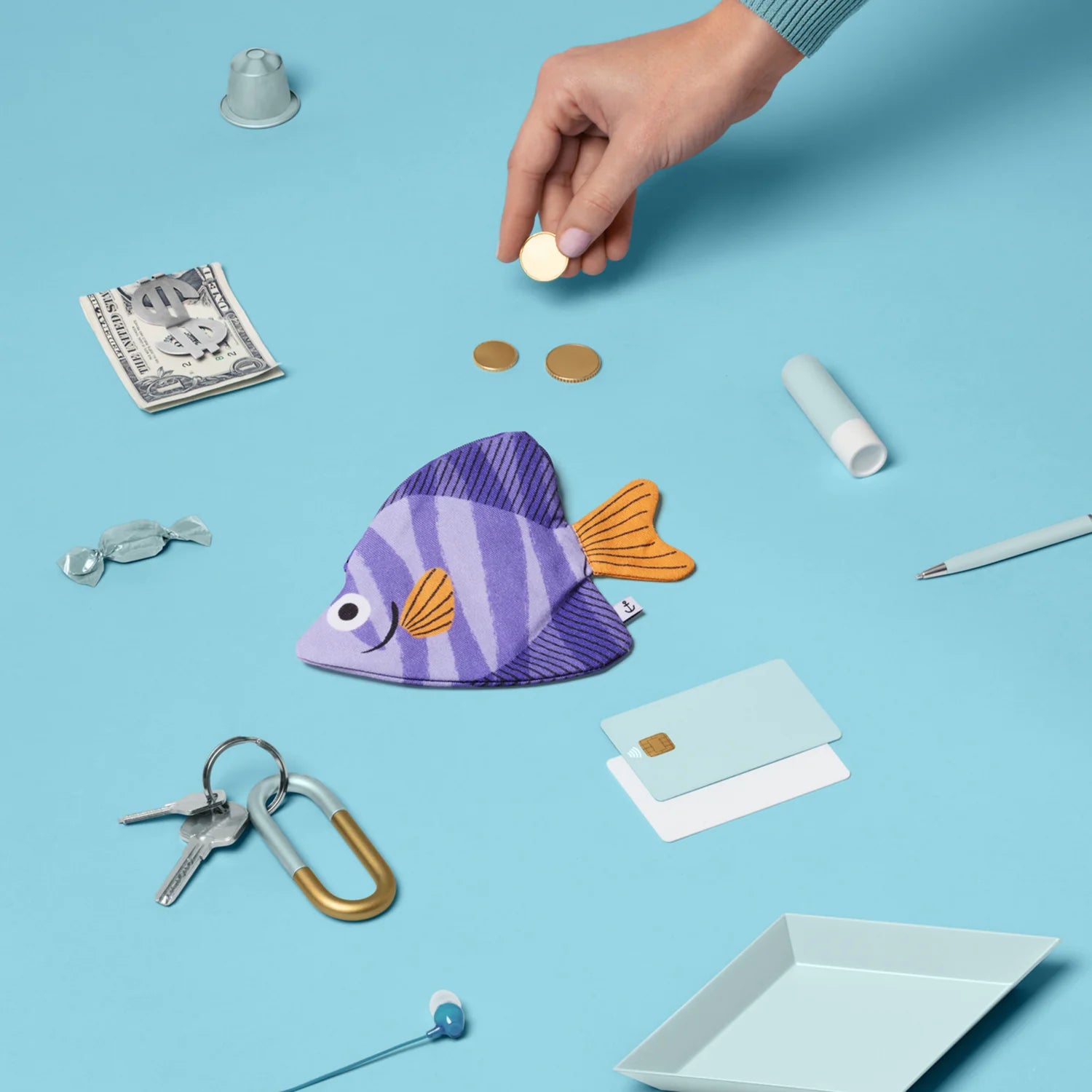 Moonyfish Keychain - lilac