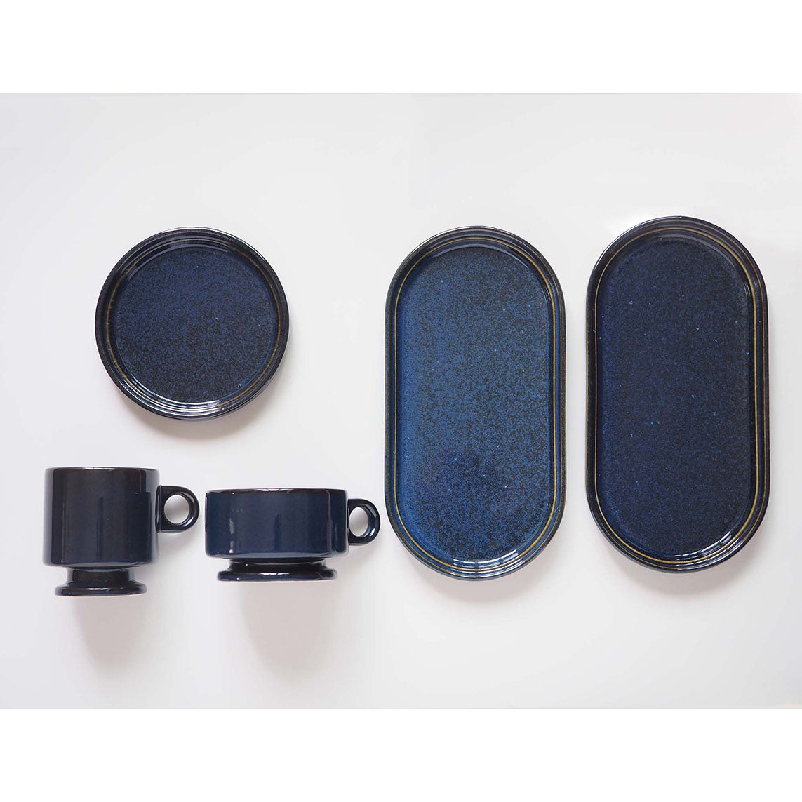 Smith stacking Footed Soup mug - navy
