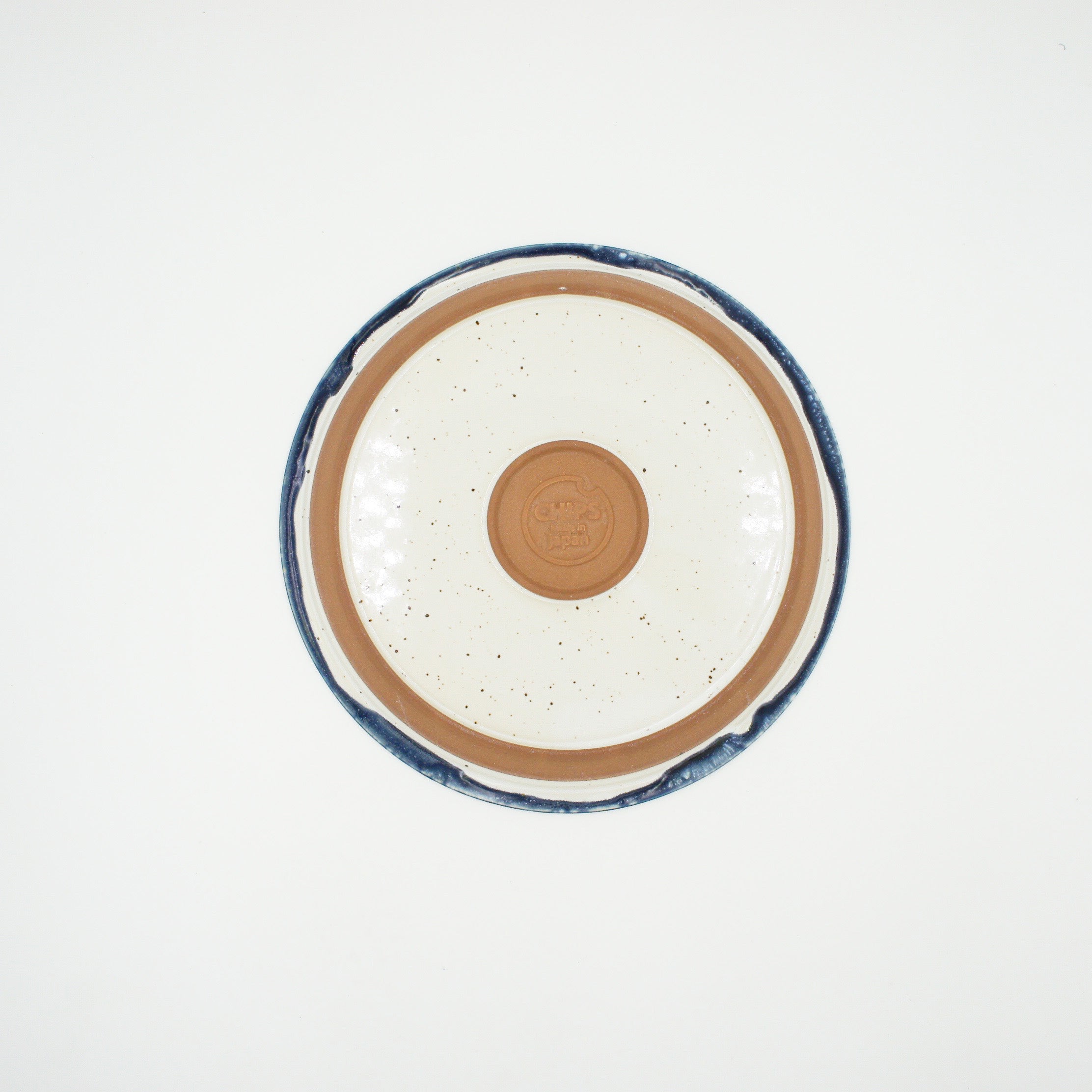 CHIPS PLATE L - white-navy drop