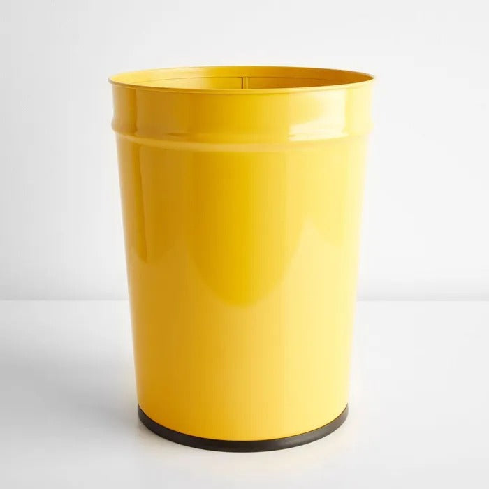 Conical Paper Bin - Yellow - L