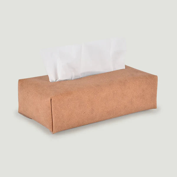 TISSUE COVER (recycled leather) beige