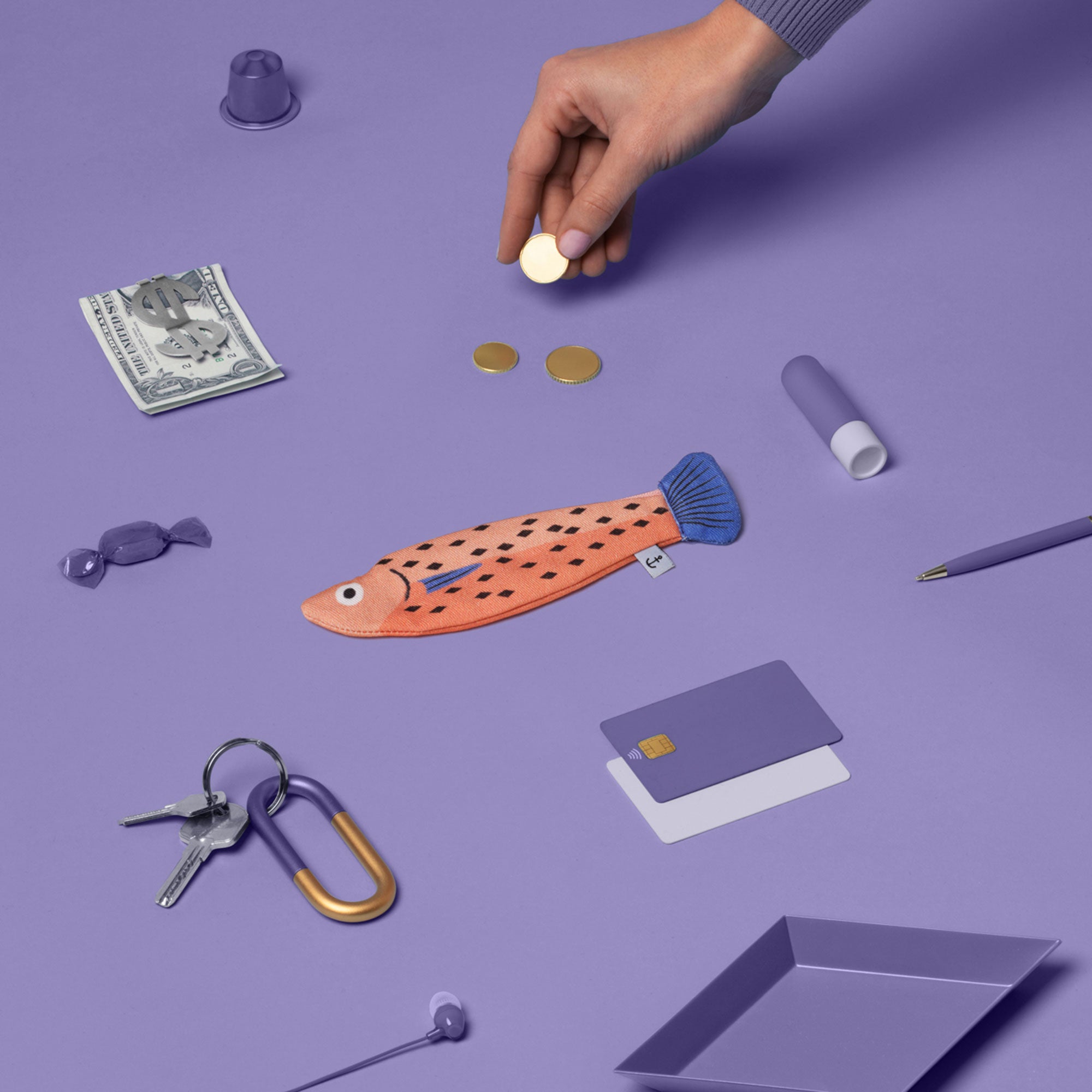 Small Whiting Pink- purse